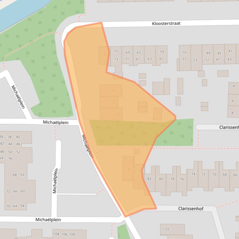 Kaart van postcodegebied 1115CJ.