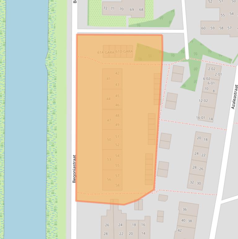 Kaart van postcodegebied 1115DA.