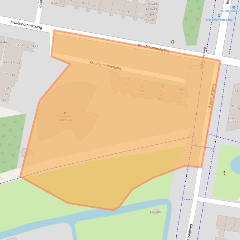 Kaart van postcodegebied 1115ER.