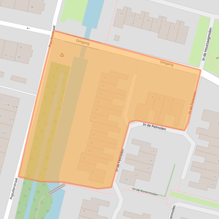 Kaart van postcodegebied 1115GM.