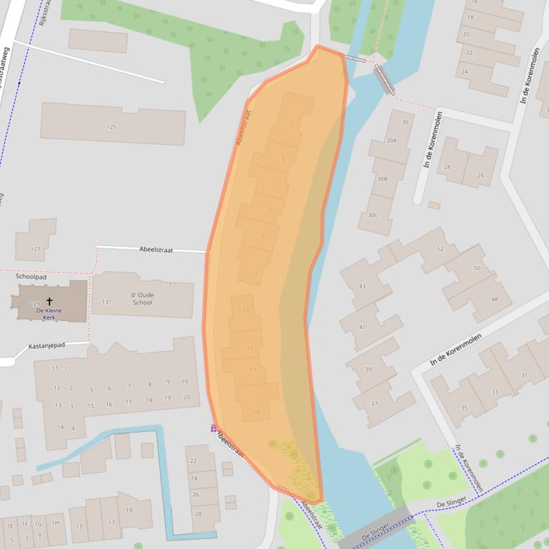 Kaart van postcodegebied 1115GW.