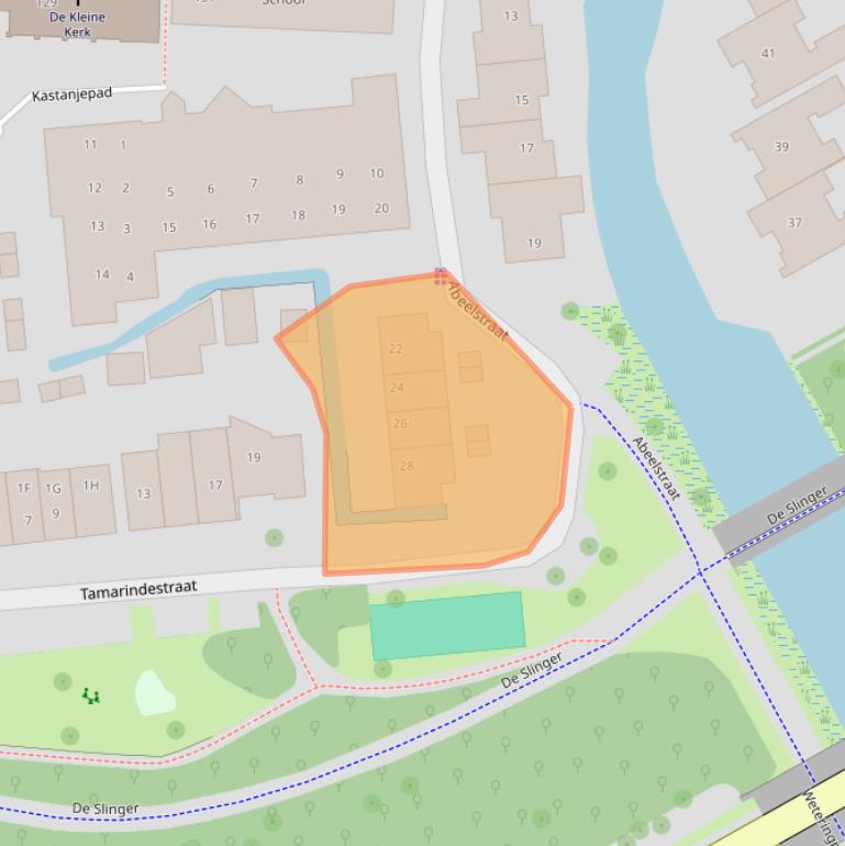 Kaart van postcodegebied 1115GZ.