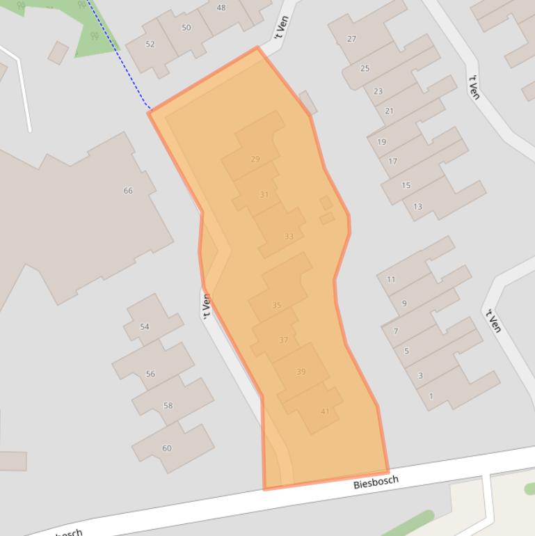 Kaart van postcodegebied 1115HC.