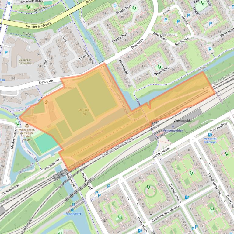 Kaart van postcodegebied 1115HE.