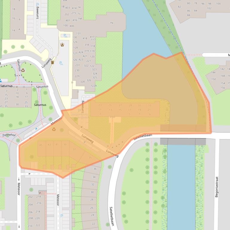 Kaart van postcodegebied 1115SX.