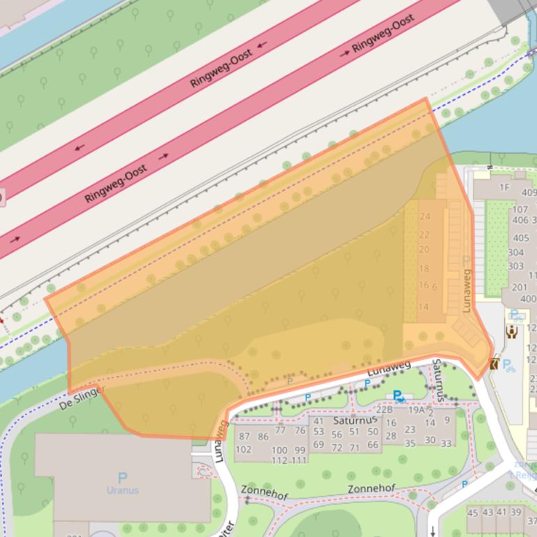 Kaart van postcodegebied 1115SZ.
