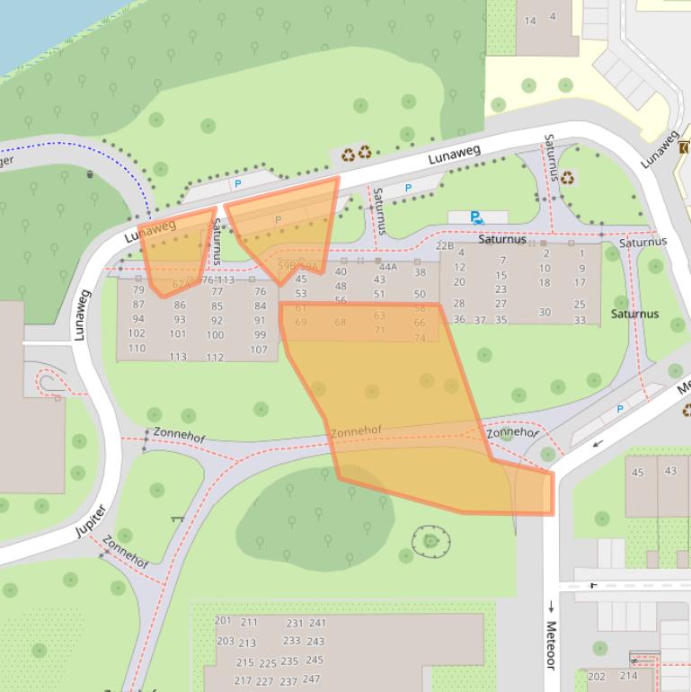 Kaart van postcodegebied 1115TG.