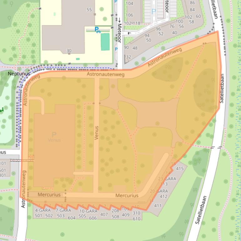 Kaart van postcodegebied 1115VL.