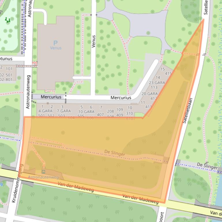 Kaart van postcodegebied 1115VT.