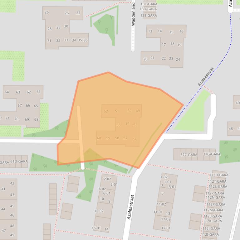 Kaart van postcodegebied 1115XE.