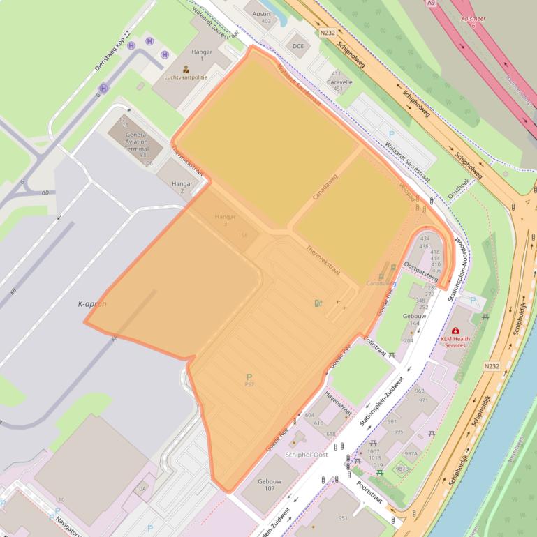 Kaart van postcodegebied 1117BG.