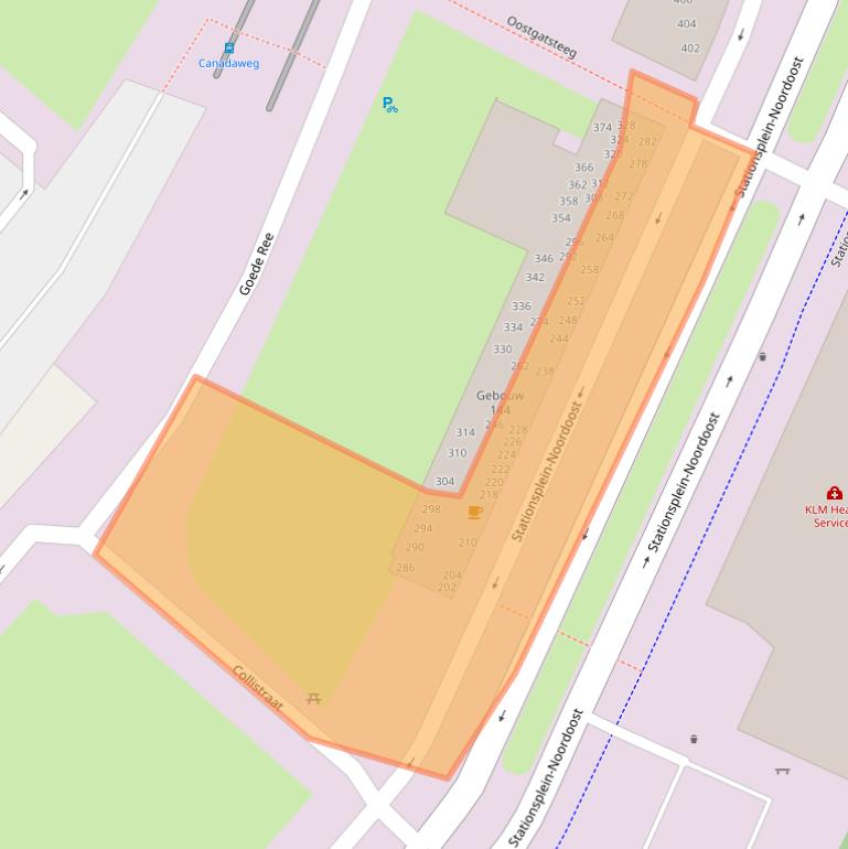 Kaart van postcodegebied 1117CJ.