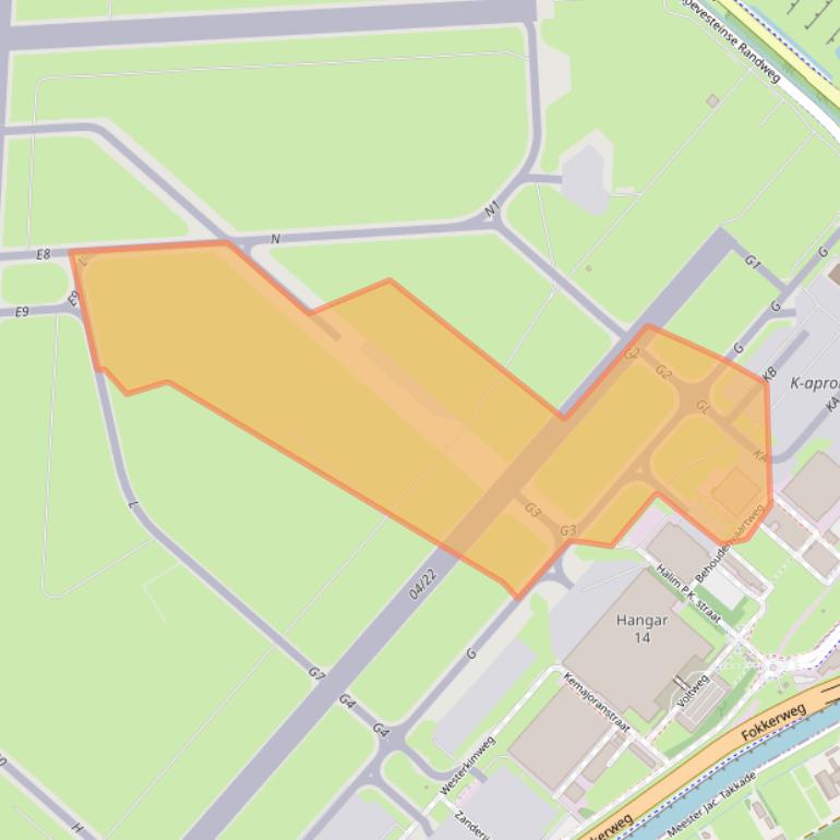 Kaart van postcodegebied 1117EL.