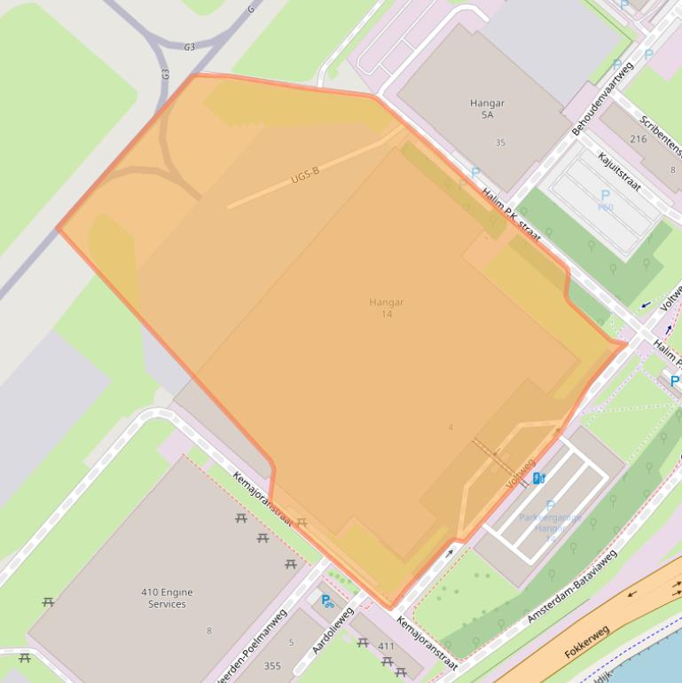 Kaart van postcodegebied 1117ES.