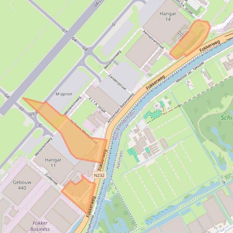 Kaart van postcodegebied 1117ET.