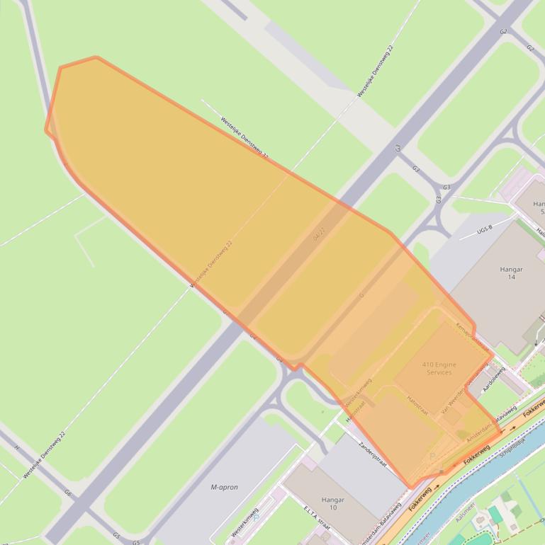 Kaart van postcodegebied 1117EX.