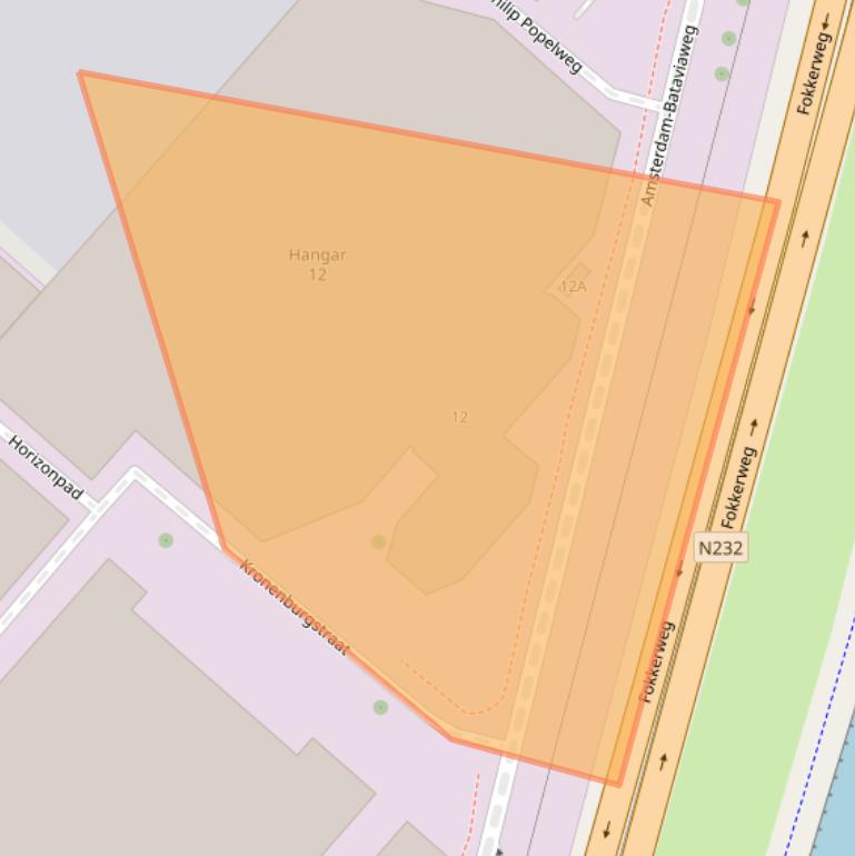 Kaart van postcodegebied 1117GB.