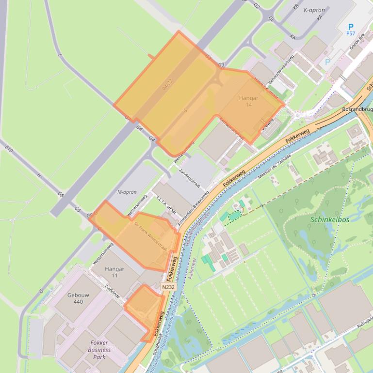 Kaart van postcodegebied 1117ZB.