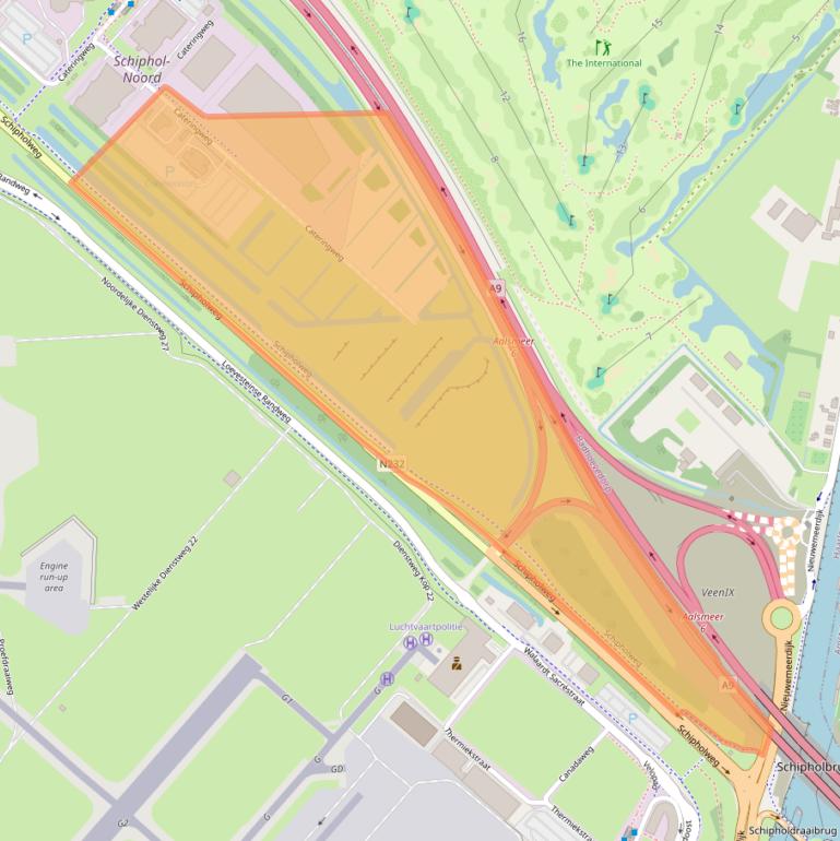 Kaart van postcodegebied 1118AN.