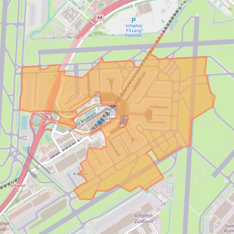 Kaart van postcodegebied 1118AP.