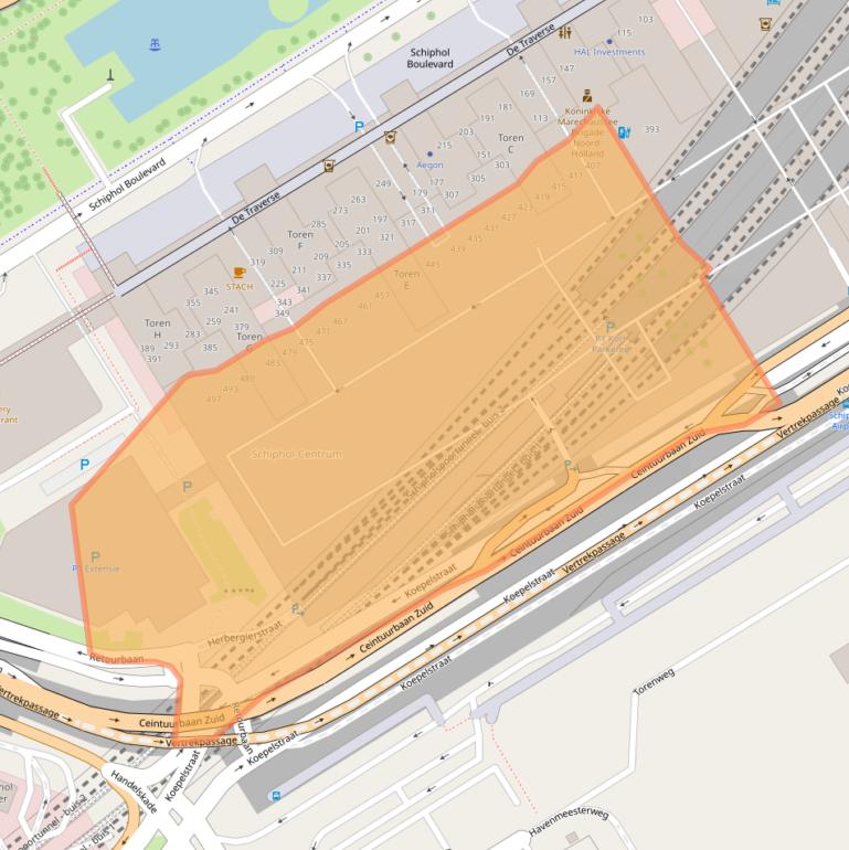 Kaart van postcodegebied 1118BK.