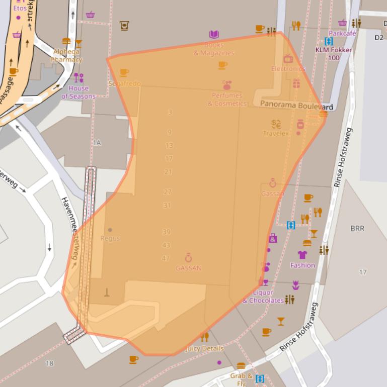 Kaart van postcodegebied 1118CB.