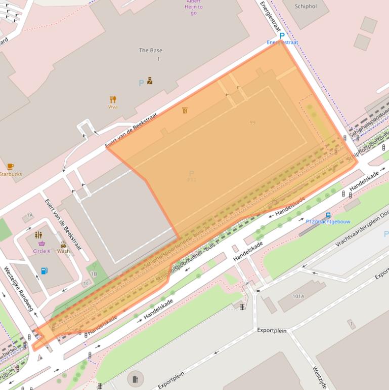 Kaart van postcodegebied 1118CM.