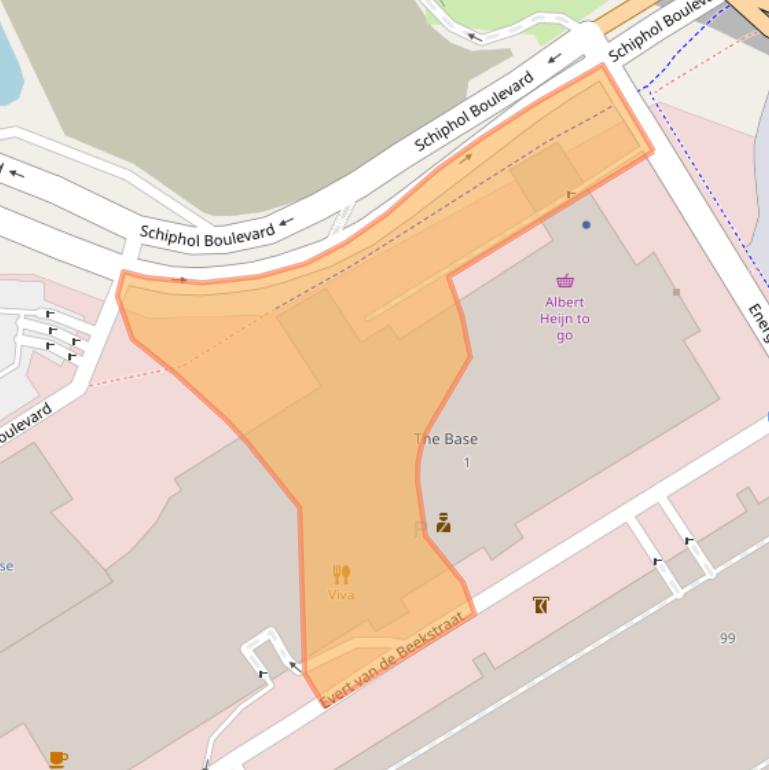 Kaart van postcodegebied 1118CN.