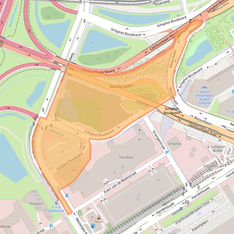 Kaart van postcodegebied 1118CW.