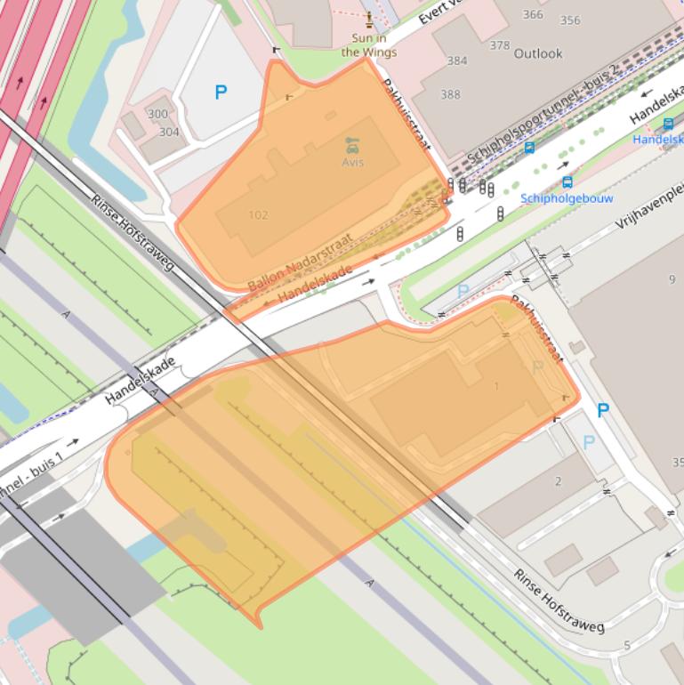 Kaart van postcodegebied 1118DK.