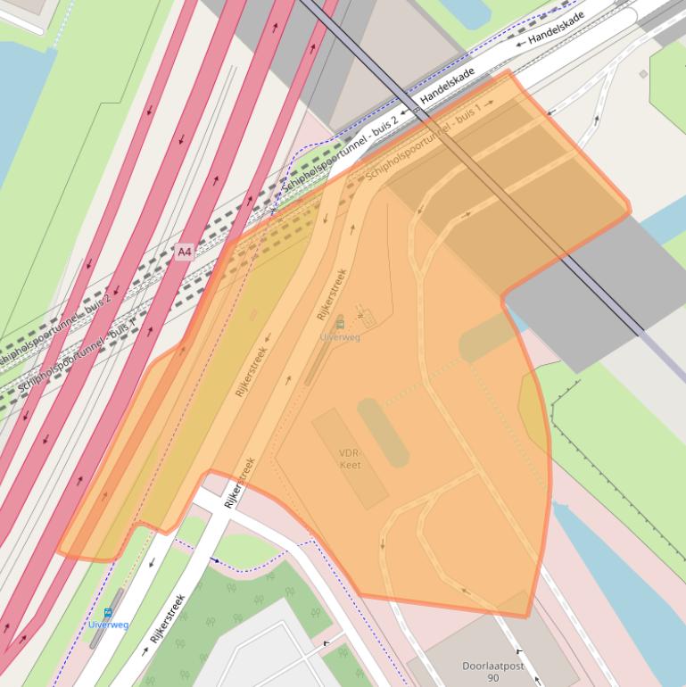 Kaart van postcodegebied 1118DP.