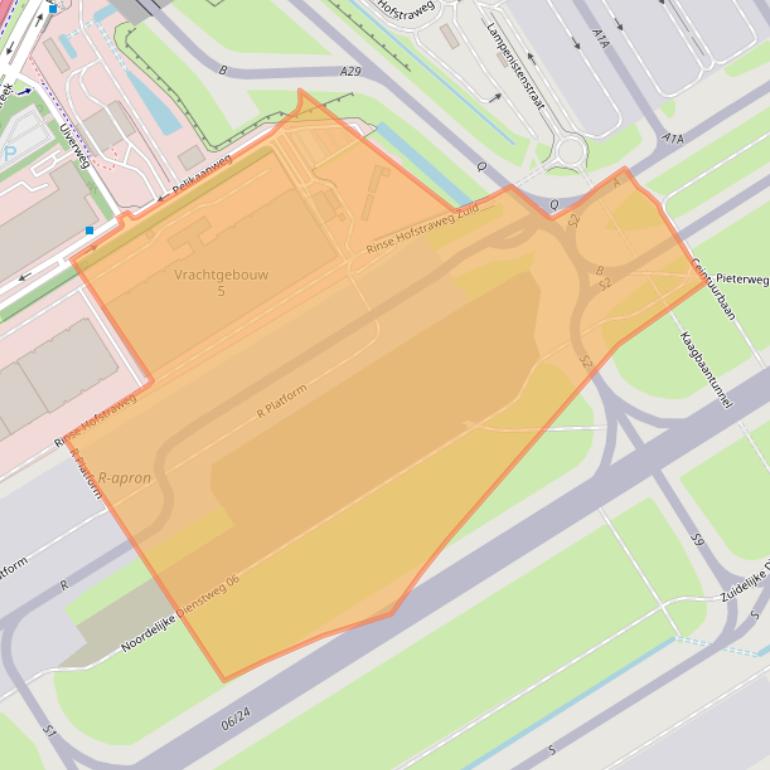 Kaart van postcodegebied 1118DT.