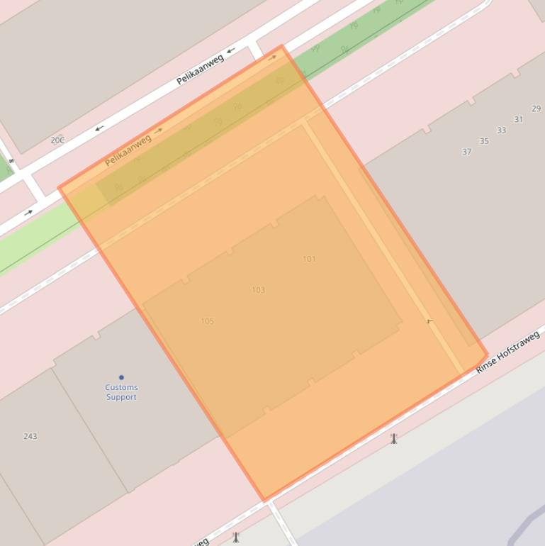 Kaart van postcodegebied 1118DV.