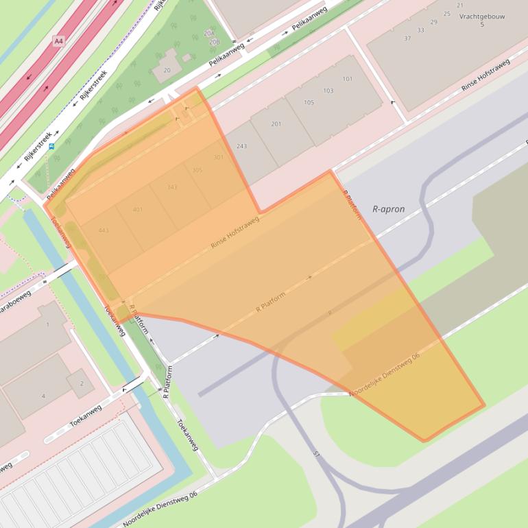 Kaart van postcodegebied 1118DZ.