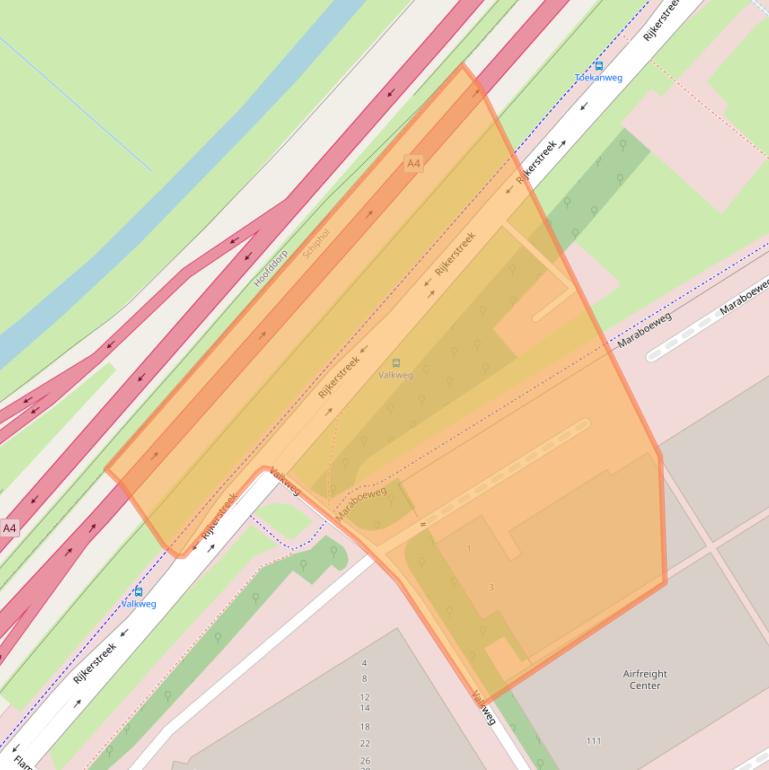 Kaart van postcodegebied 1118EC.