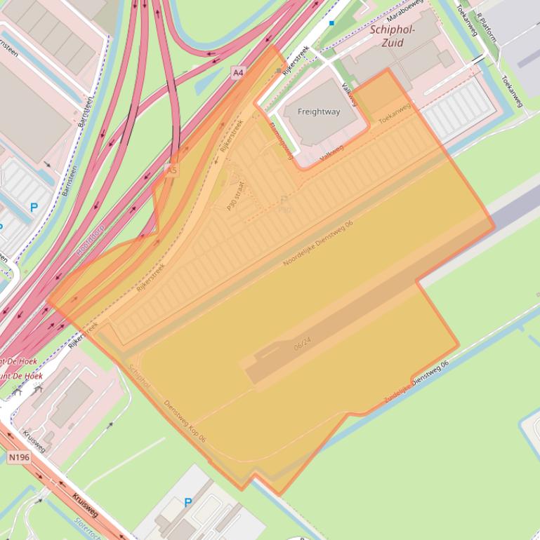 Kaart van postcodegebied 1118ED.