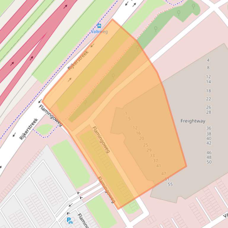 Kaart van postcodegebied 1118EE.