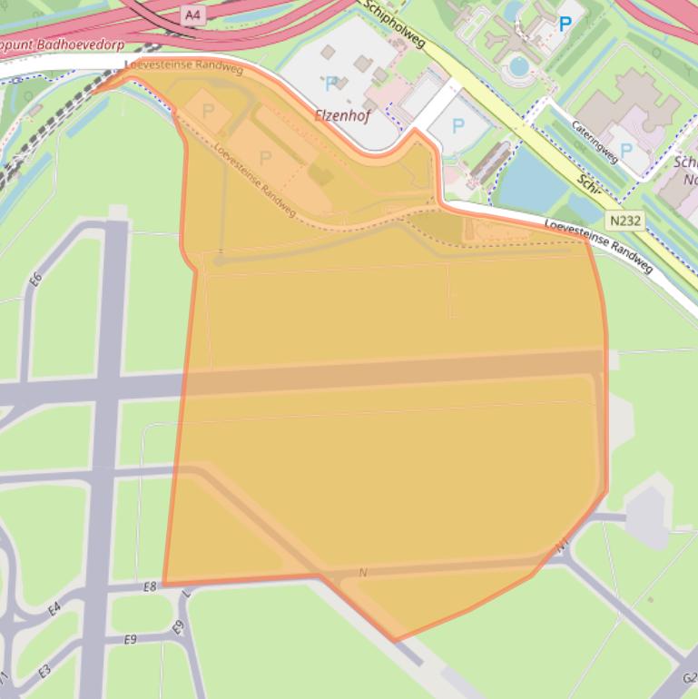 Kaart van postcodegebied 1118EL.