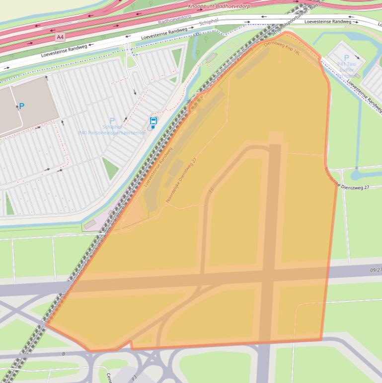 Kaart van postcodegebied 1118ER.