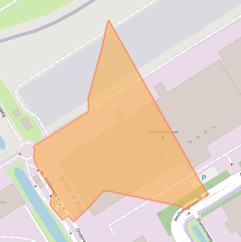 Kaart van postcodegebied 1118LE.