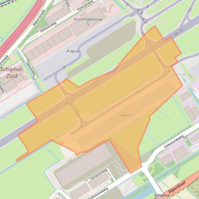 Kaart van postcodegebied 1118LL.