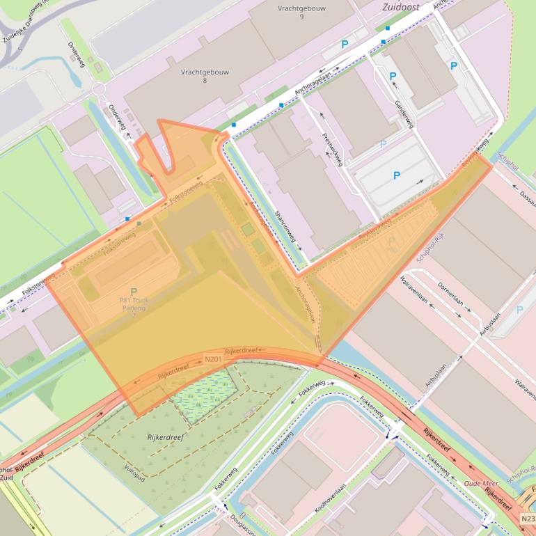 Kaart van postcodegebied 1118LM.