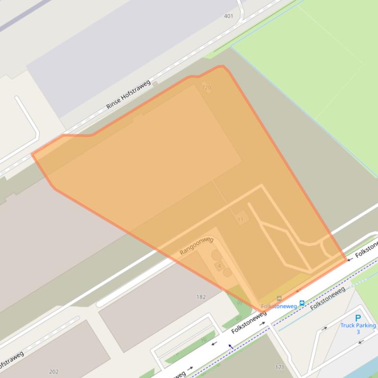 Kaart van postcodegebied 1118LP.