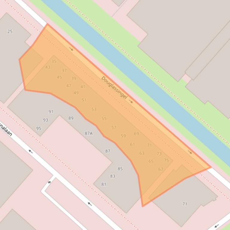 Kaart van postcodegebied 1119MD.