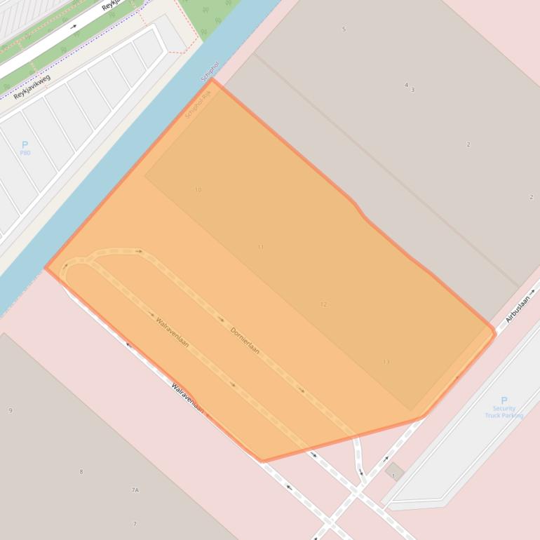 Kaart van postcodegebied 1119MG.