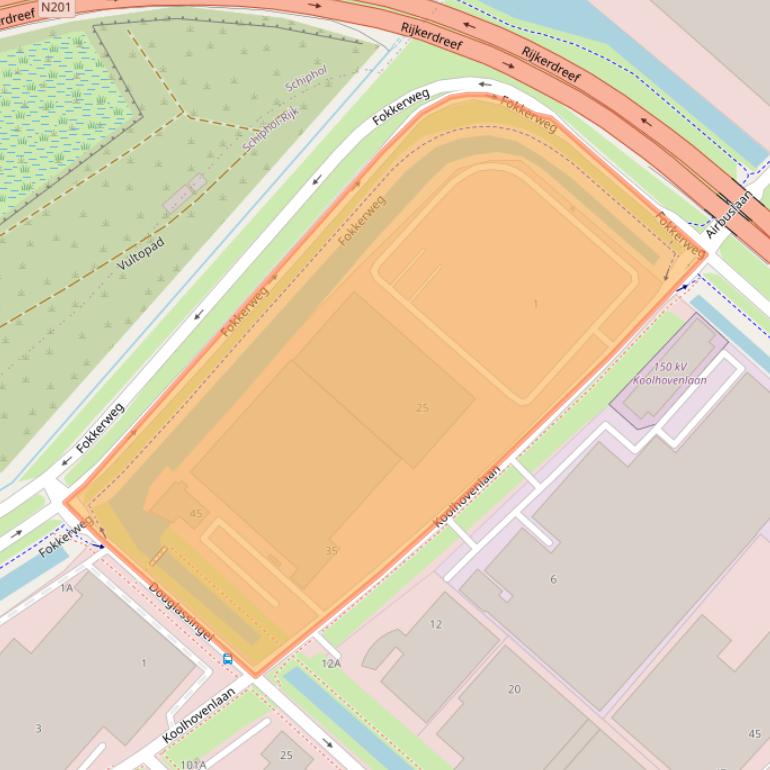 Kaart van postcodegebied 1119NB.