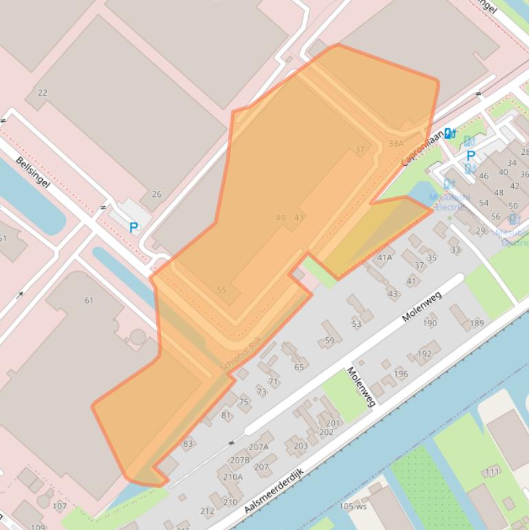 Kaart van postcodegebied 1119NG.