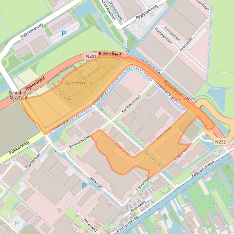 Kaart van postcodegebied 1119NL.