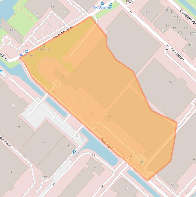 Kaart van postcodegebied 1119NV.