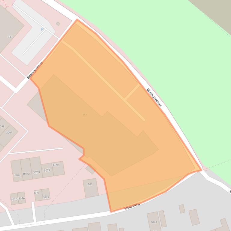 Kaart van postcodegebied 1119PJ.